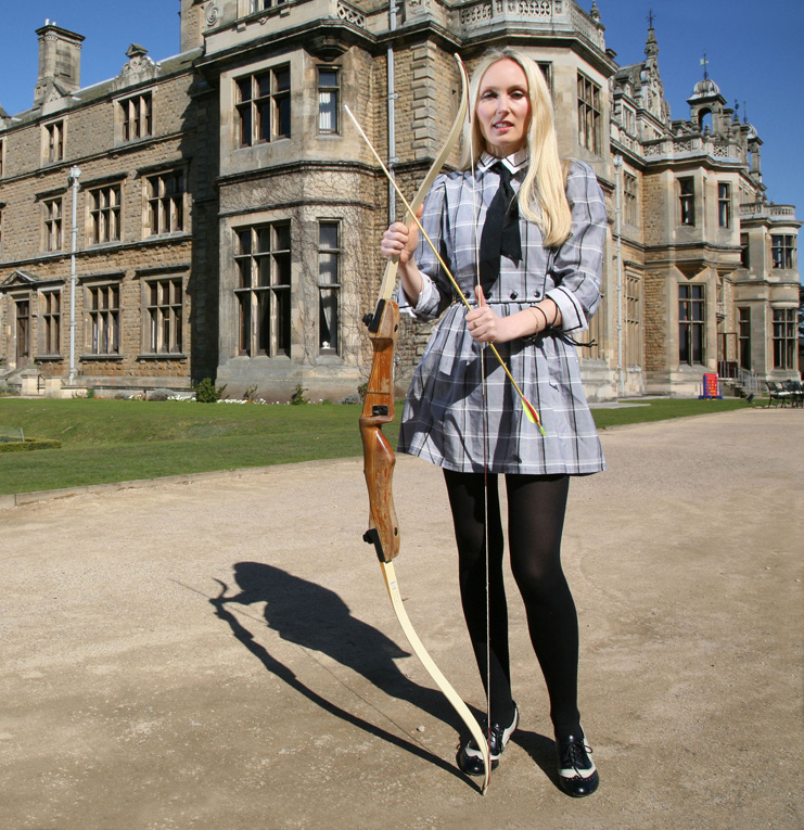 Cassie at Thoresby Hall for Marie Claire