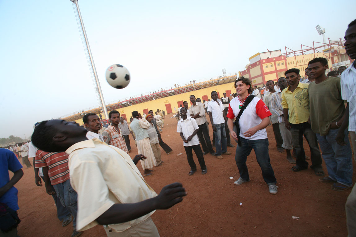 Sudan v Ghana / The Sudan / A Kickabout with the fans
