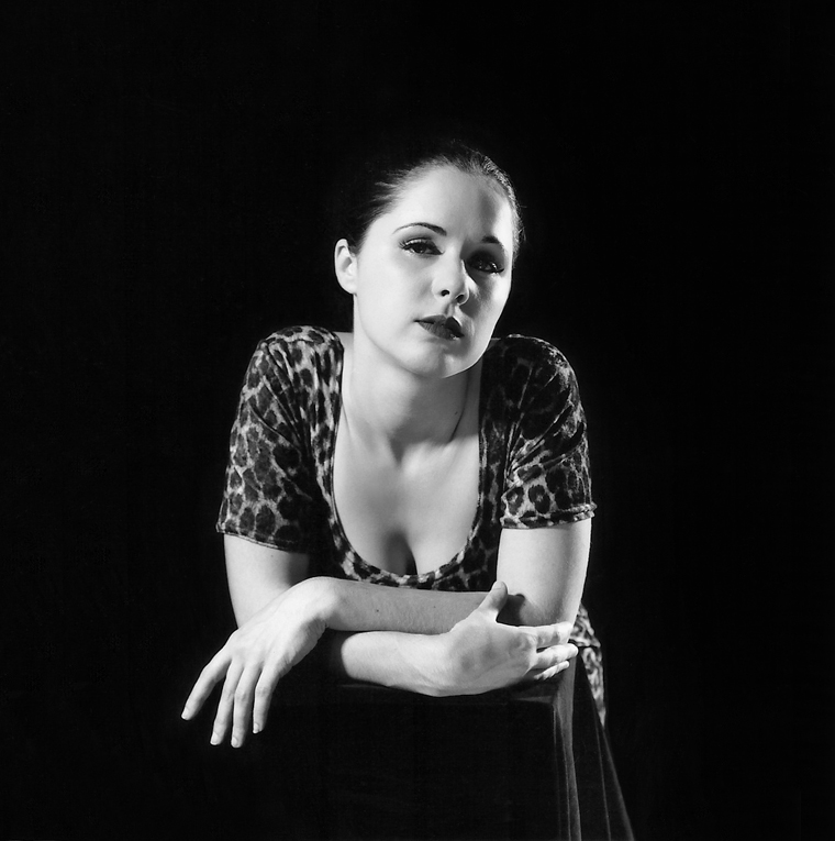 Melissa in the studio