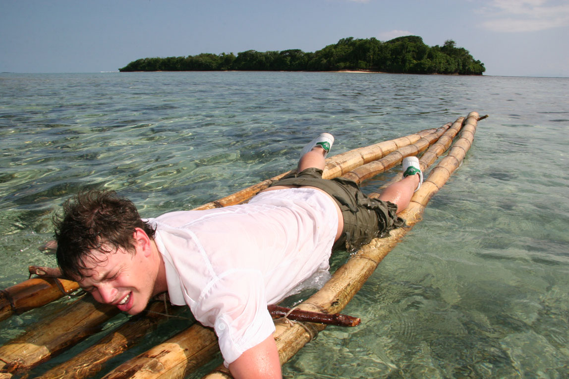 Shipwrecked on a desert island / fiji / factor 50 please